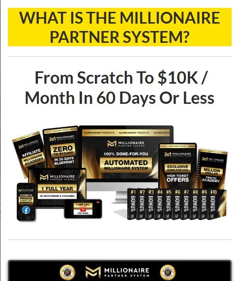 Millionaire Partner System review |$3K Per Day In Passive Income